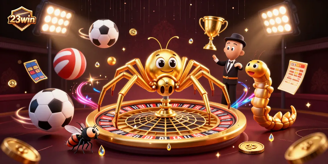 Engage with 23win's thrilling world of gambling featuring vibrant sports elements and dynamic characters.