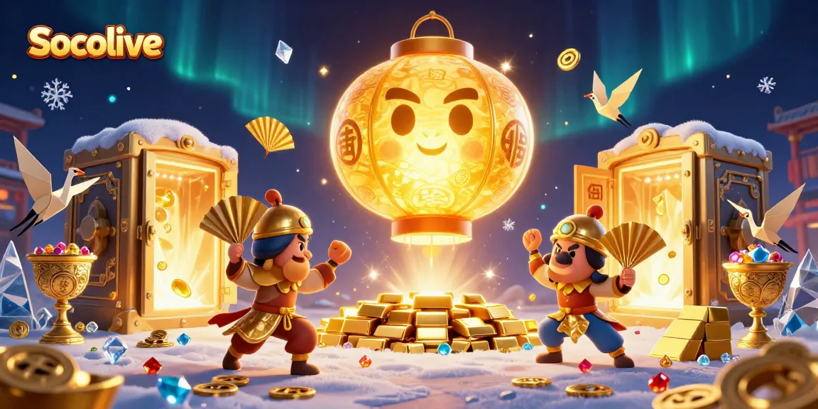 Socolive provides thrilling live betting experiences with vibrant casino elements and fortune symbols.