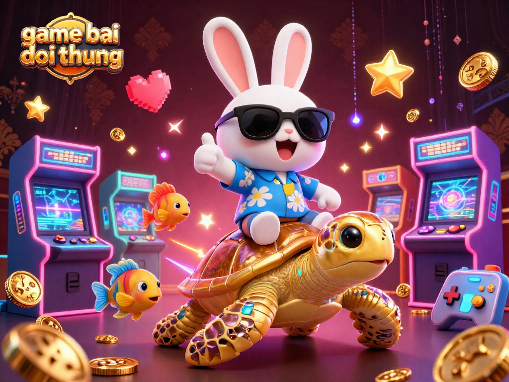 Engage in game bai doi thuong with our vibrant 3D illustration showcasing lucky elements.