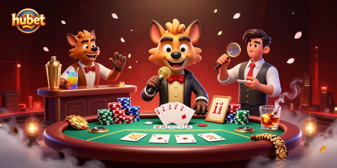 Experience the vibrant hubet casino scene with hyenas mixing drinks, checking IDs, and performing live comedy.