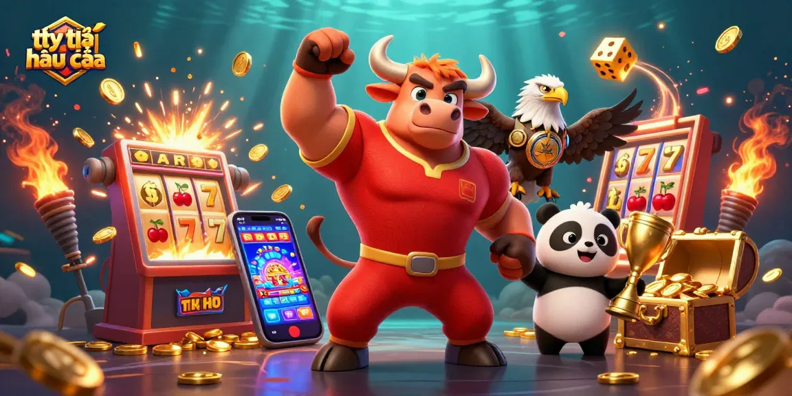 Experience the thrilling tỷ lệ nhà cái with dynamic sports betting elements and colorful casino visuals.